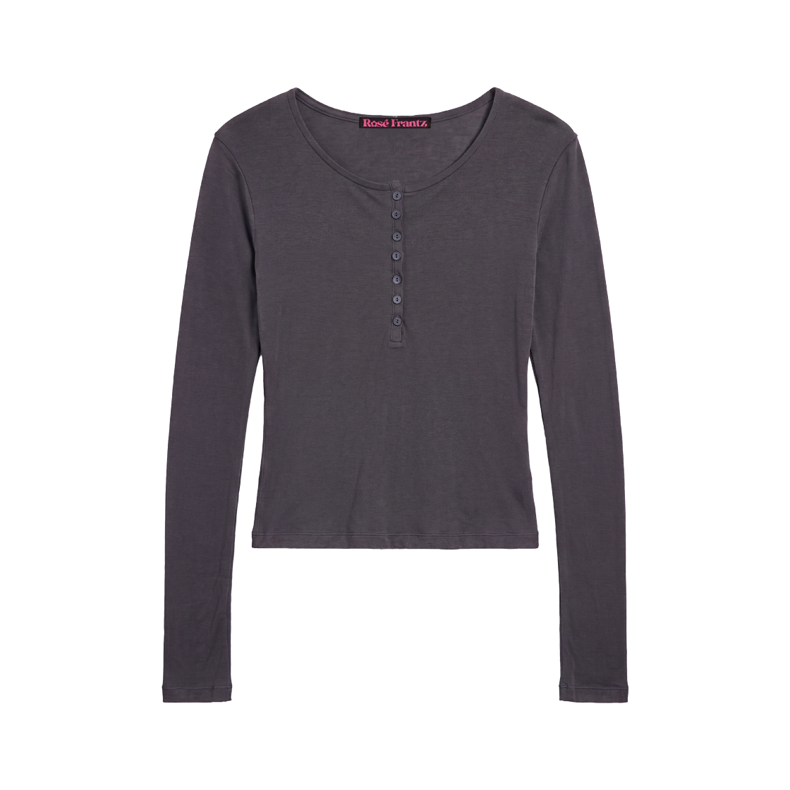 RS26FLS101CRC Rosefrantz Henley Neck Layered Long Sleeve [Charcoal]