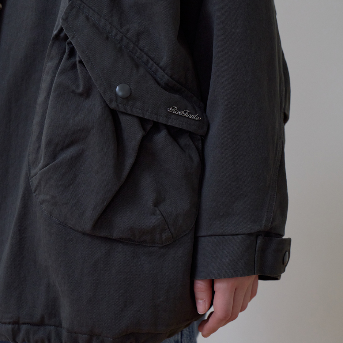 로제프란츠 오버핏 패디드 필드 자켓 [차콜](Rosefrantz Overfit Padded Field Jacket [Charcoal]) - 4