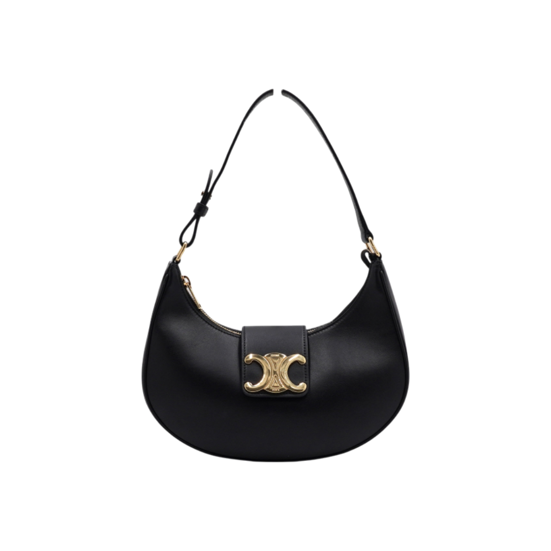 ITDVQMURN6IN Celine Medium Triomphe Shoulder Bag Black