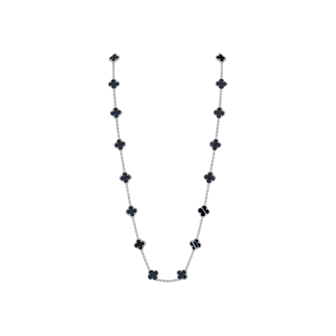 ITA6HA88GDHA Van Cleef & Arpels Vintage Alhambra Pietersite 20 Motif Necklace