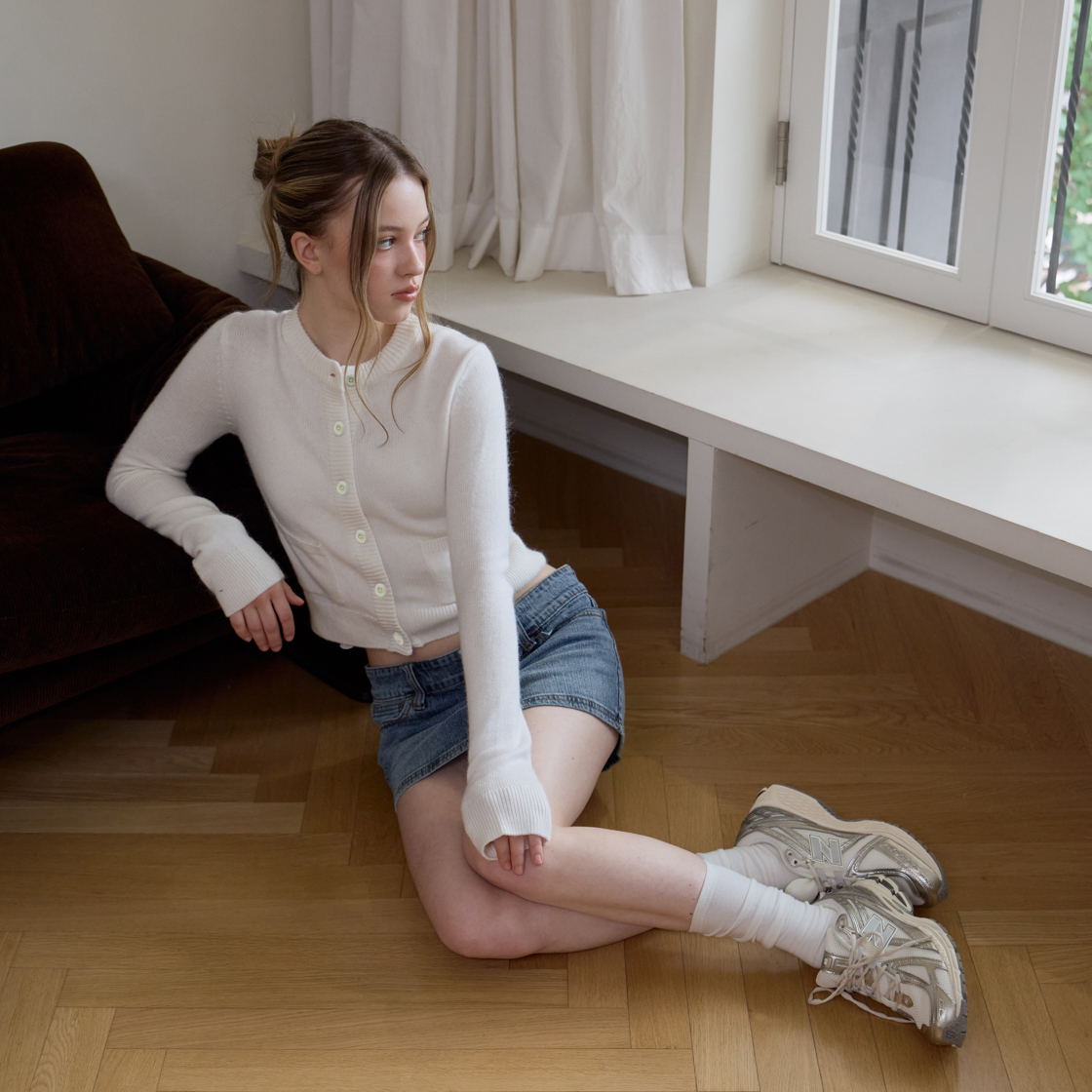 로제프란츠 더블 포켓 가디건 [아이보리](Rosefrantz Double Pocket Cardigan [Ivory]) - 5