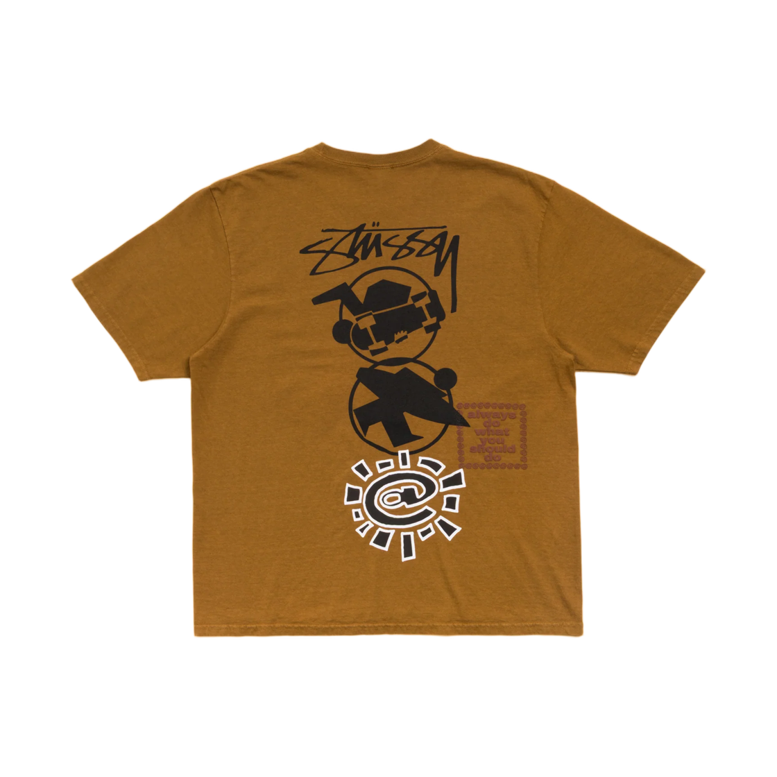 3904049 Stussy x Always Do What You Should Do Stack T-Shirt Caramel