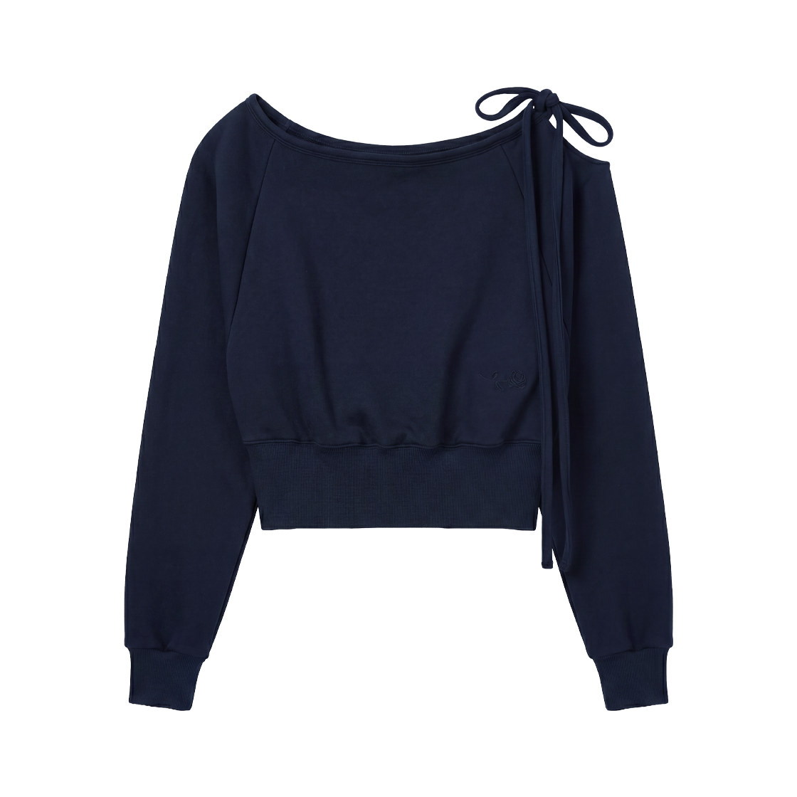 RS26FSW102NVY Rosefrantz Wide Off-Shoulder Sweatshirt [Navy]
