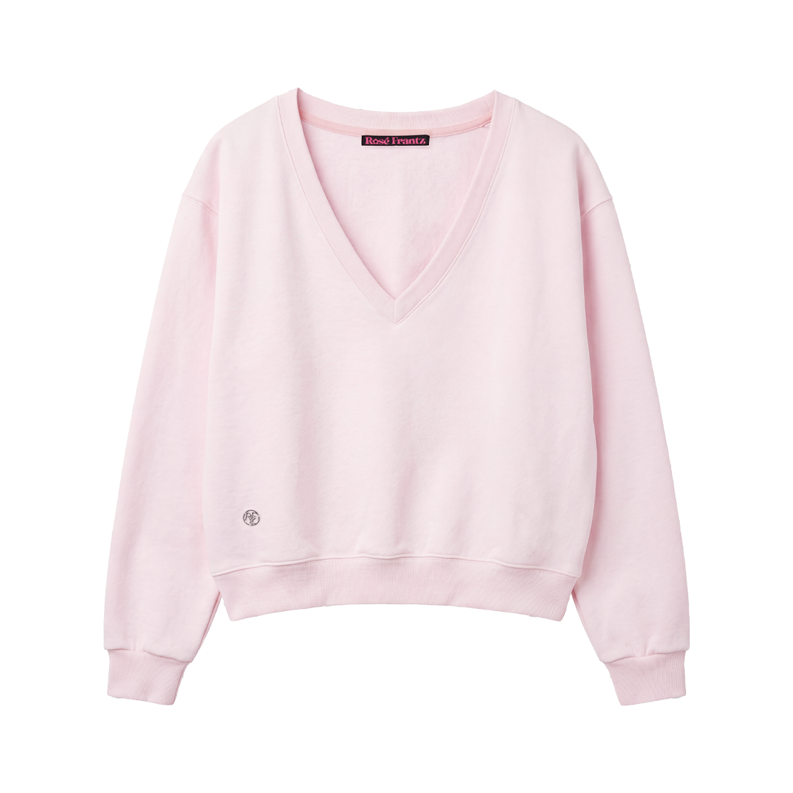 RS26FSW104PNK Rosefrantz Deep V-neck Sweatshirt [Pink]