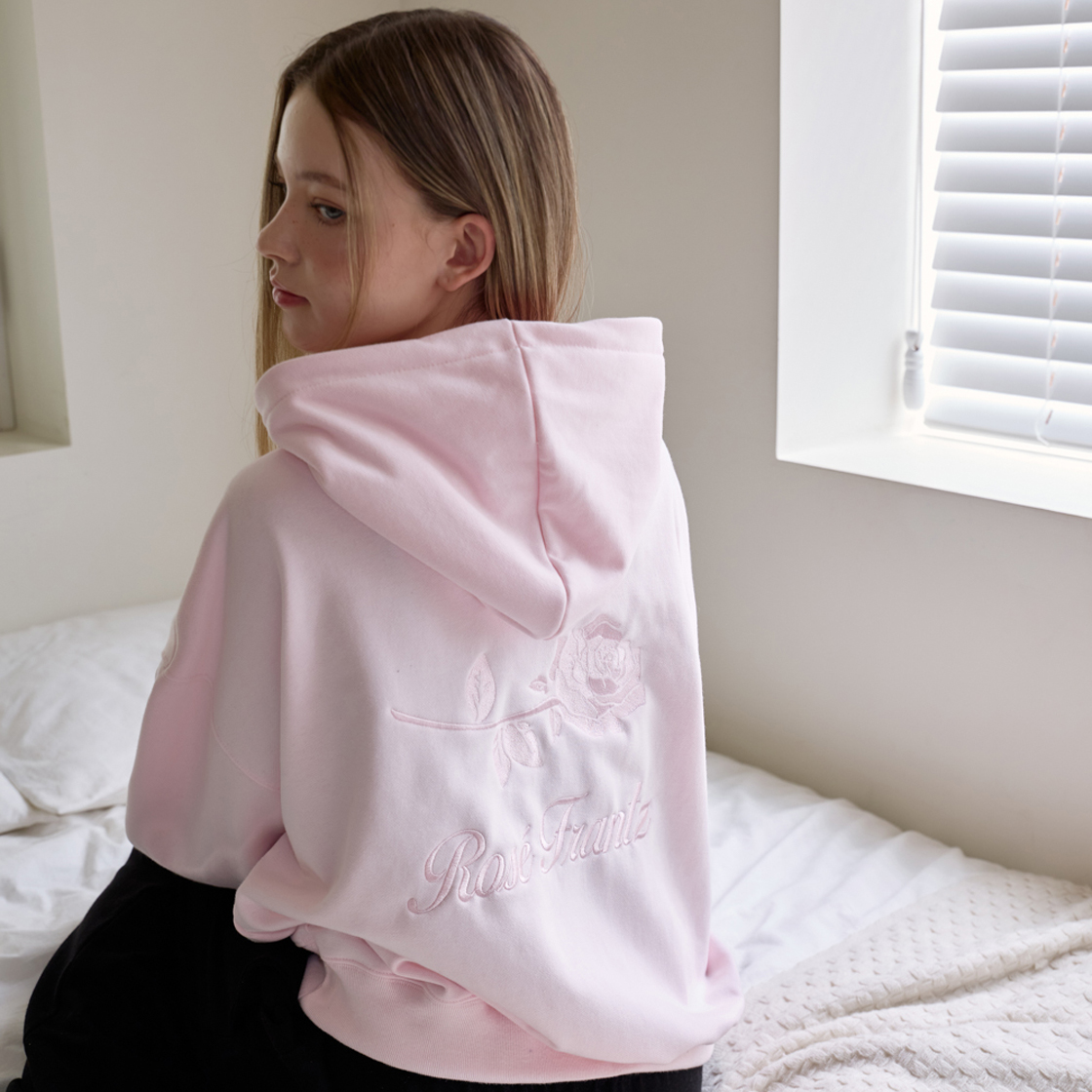 로제프란츠 백 로즈 자수 후디 [핑크](Rosefrantz Back Rose Embroidery Hoodie [Pink]) - 6