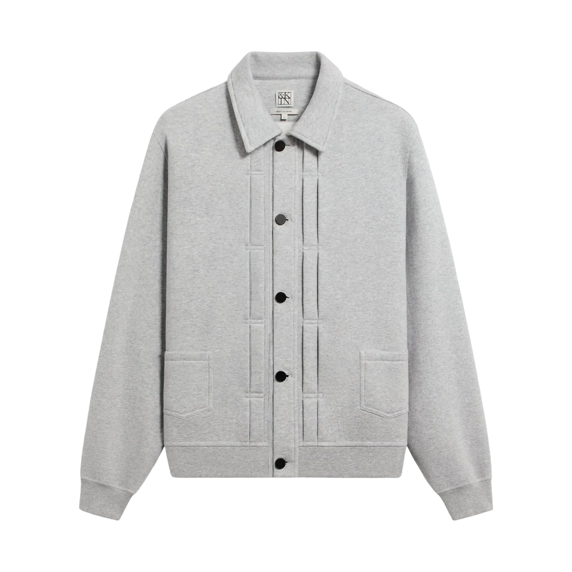 키스 & 킨 플러시 플리스 에이토 워크웨어 자켓 미디움 헤더 그레이(Kith & Kin Plush Fleece Eito Workwear Jacket Medium Heather Grey) - 1