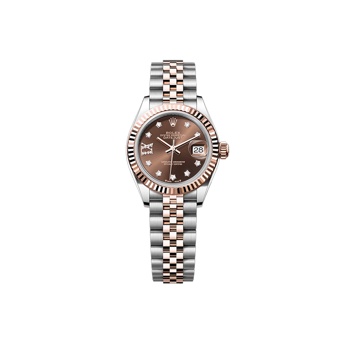 ITHA9N48PMNH Rolex Datejust 28 - 279171 Chocolate Star Diamond Jubilee No. 8185