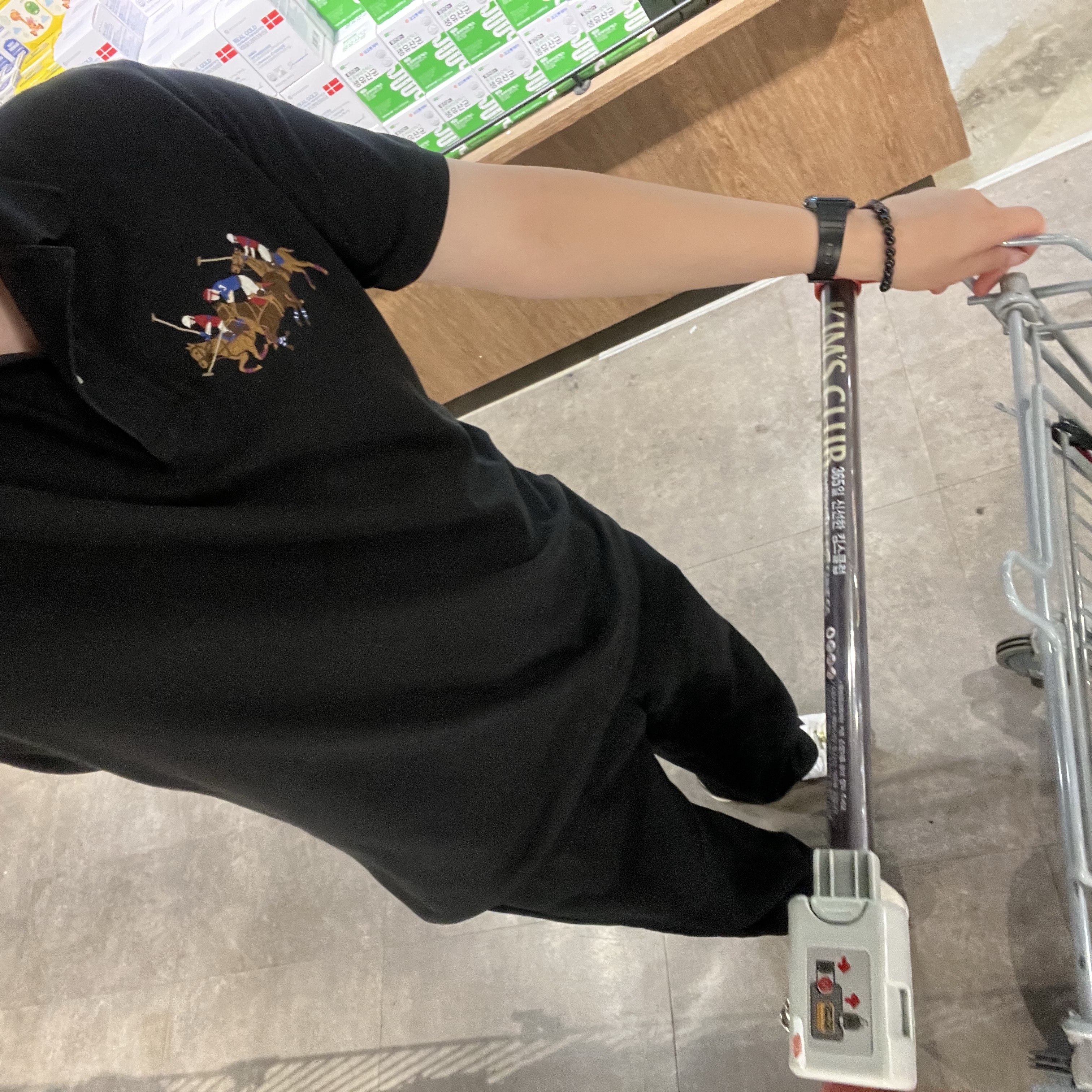 [10% 적립] Polo Ralph Lauren Custom Slim Fit Mesh Polo Knit Polo Black - 26FW 착용 스타일 - 2
