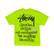 Stussy x Always Do What You Should Do World Tour T-Shirt Lime