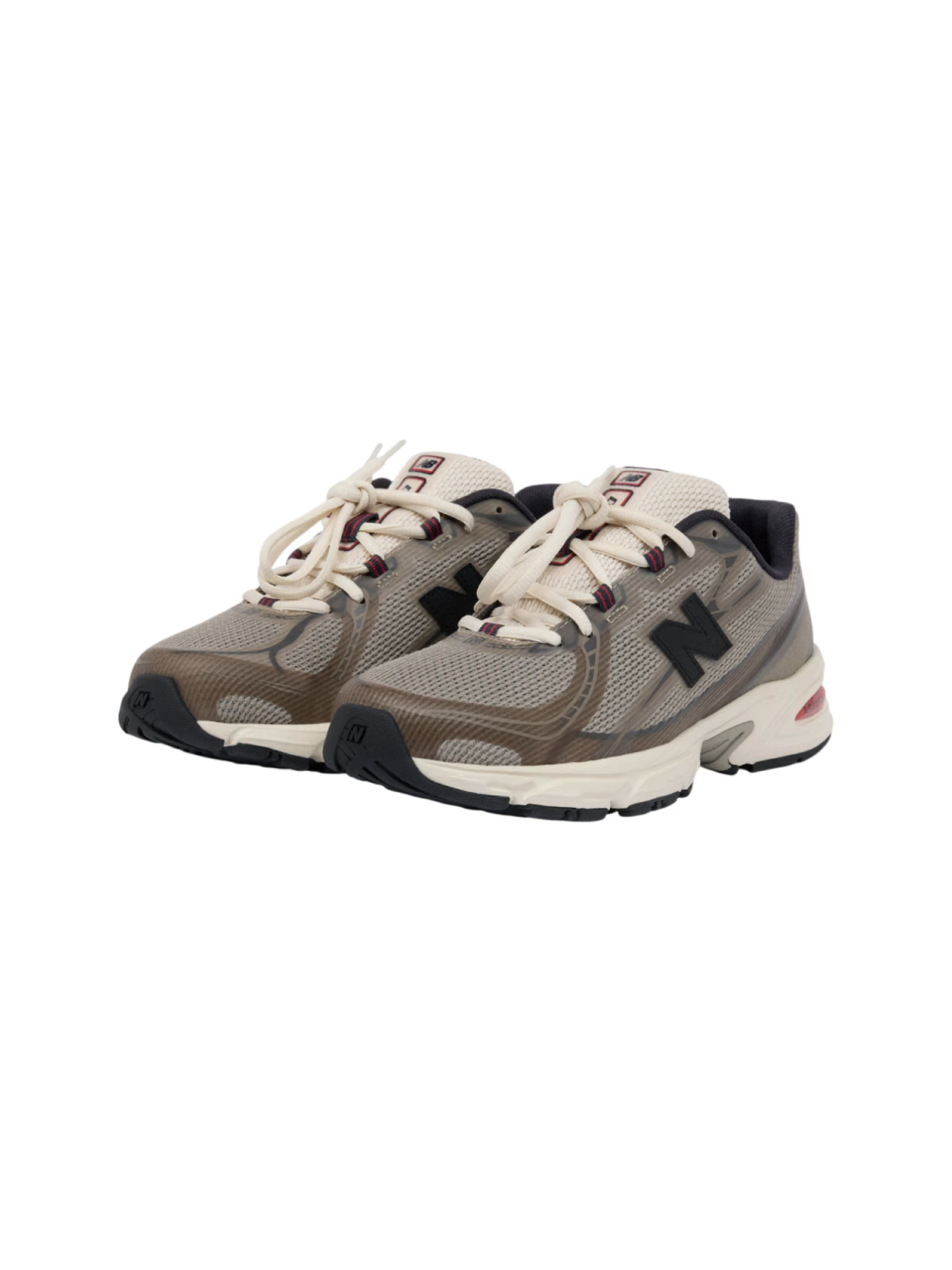 New Balance x JJJJound 740 Paper White Stoneware, New Balance x JJJJound 993 Made in USA Mushroom White 착용 스타일 - 2