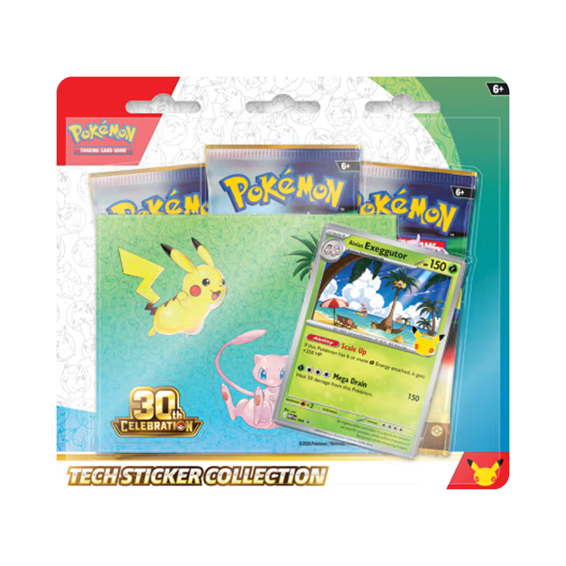 - Pokemon TCG 30th Celebration Tech Sticker Collection Alolan Exeggutor Box (English Ver.)