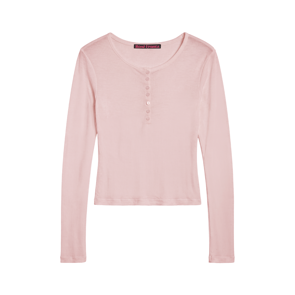 RS26FLS101PNK Rosefrantz Henley Neck Layered Long Sleeve [Pink]