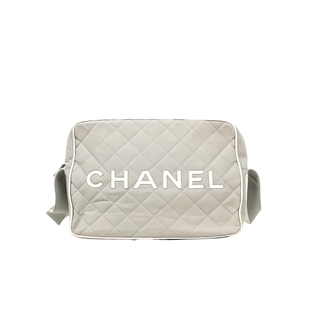 샤넬 그레이 패브릭 스포츠라인 숄더백 C-A64776(Chanel Gray Fabric Sportline Shoulder Bag C-A64776)