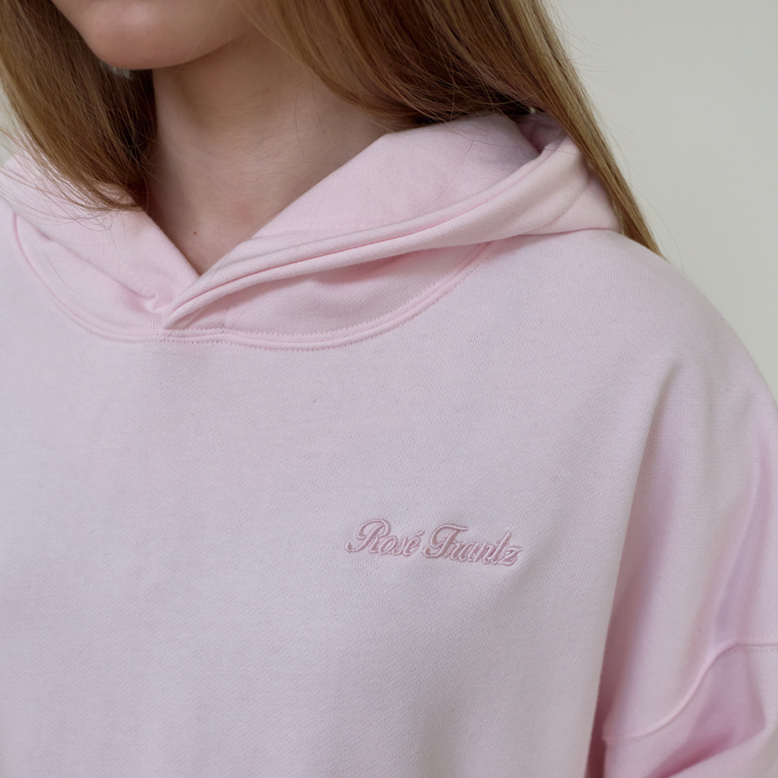 로제프란츠 백 로즈 자수 후디 [핑크](Rosefrantz Back Rose Embroidery Hoodie [Pink]) - 3