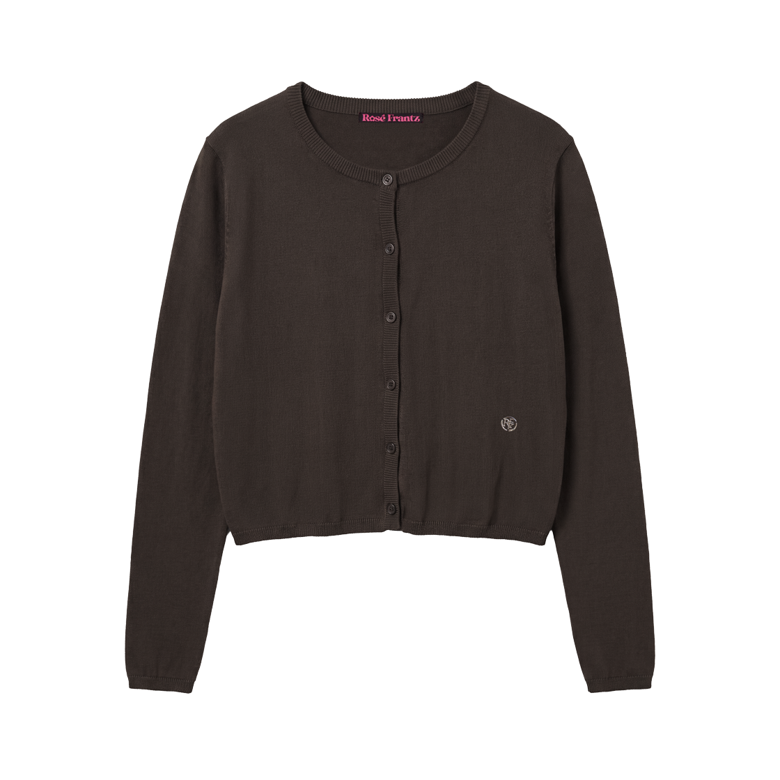 로제프란츠 베이직 라운드 가디건 [브라운](Rosefrantz Basic Round Cardigan [Brown]) - 1