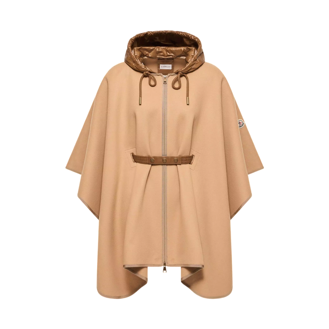 L2-093-3G00019-599DP-249 (W) Moncler Padded Wool Blend Cape Beige - 26FW