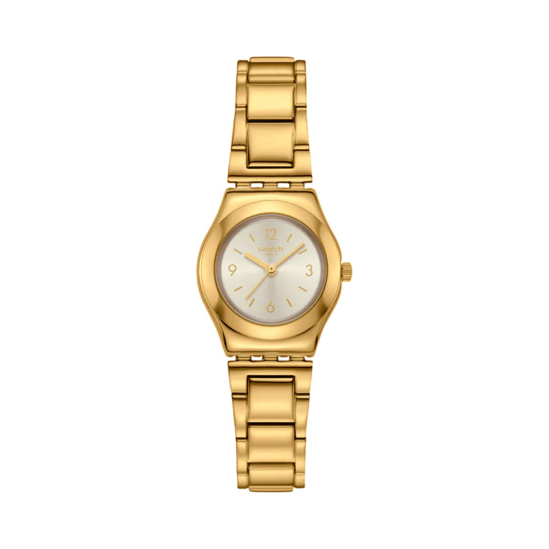 YSG179G Swatch Aureate Glow 25mm Quartz Gold White