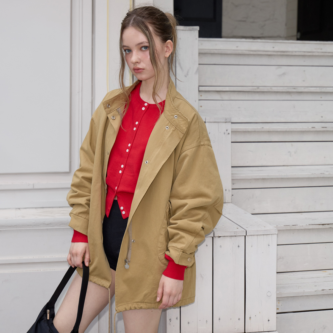 로제프란츠 오버핏 패디드 필드 자켓 [베이지](Rosefrantz Overfit Padded Field Jacket [Beige]) - 5