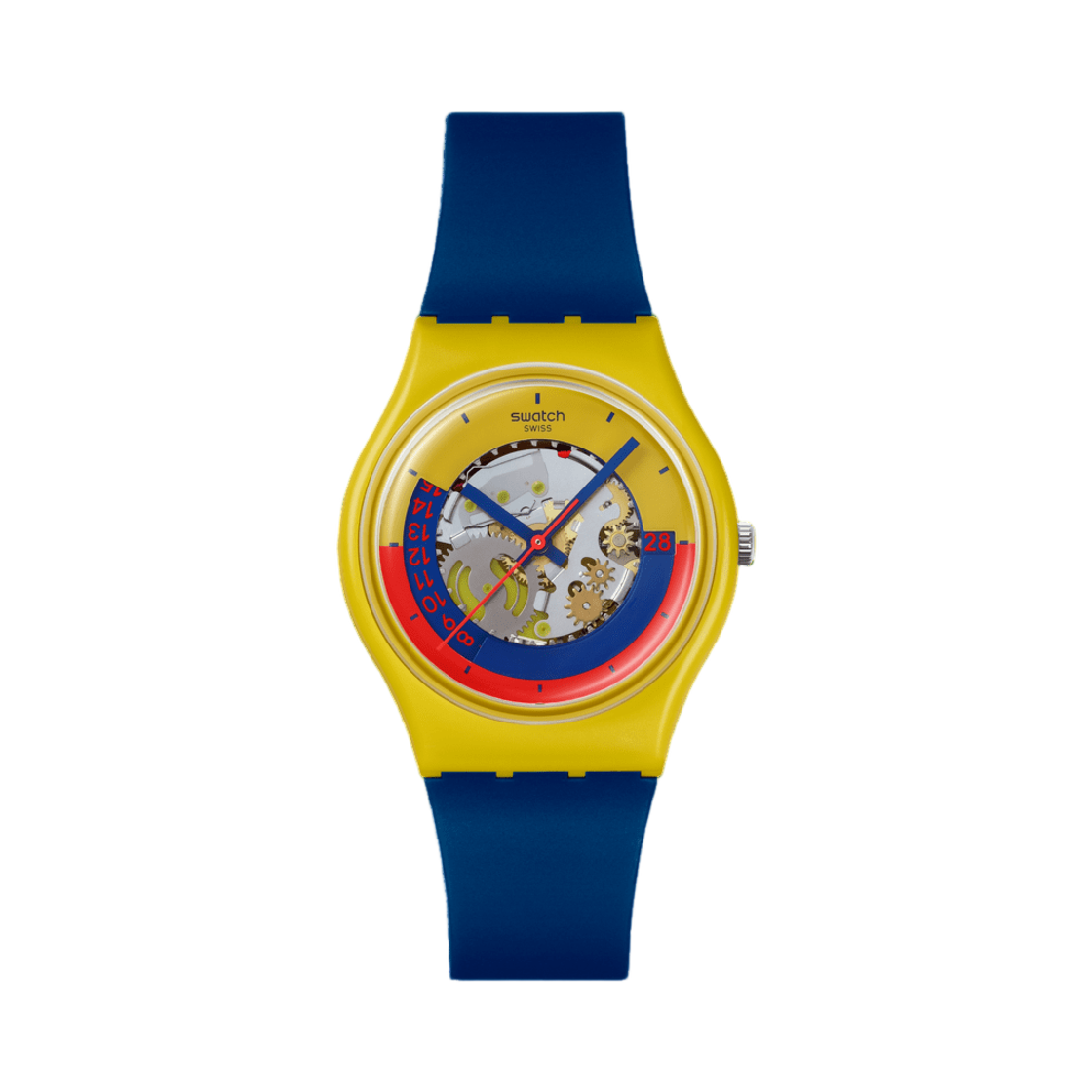 SO28J400 Swatch Timing Is Everything 34mm Quartz Yellow
