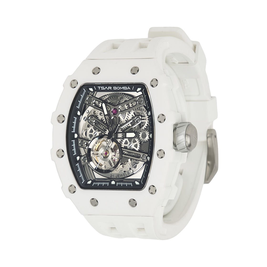차르봄바 엘리멘탈 세라믹 오토매틱 TB8208C 화이트(Tsar Bomba Elemental Ceramic Automatic TB8208C-07 White) - 1