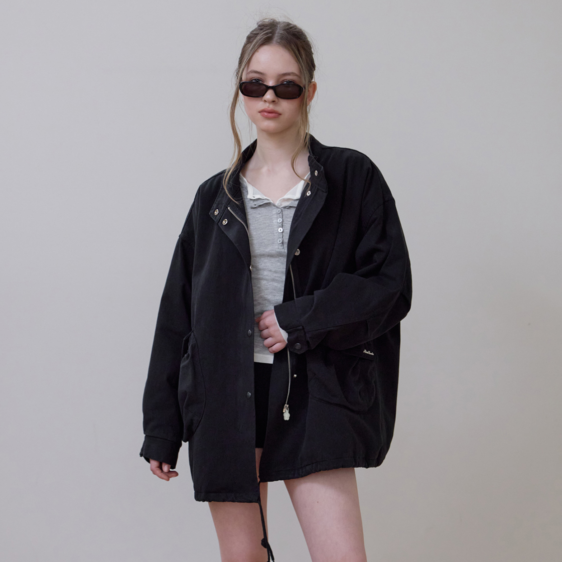 로제프란츠 오버핏 패디드 필드 자켓 [블랙](Rosefrantz Overfit Padded Field Jacket [Black]) - 3