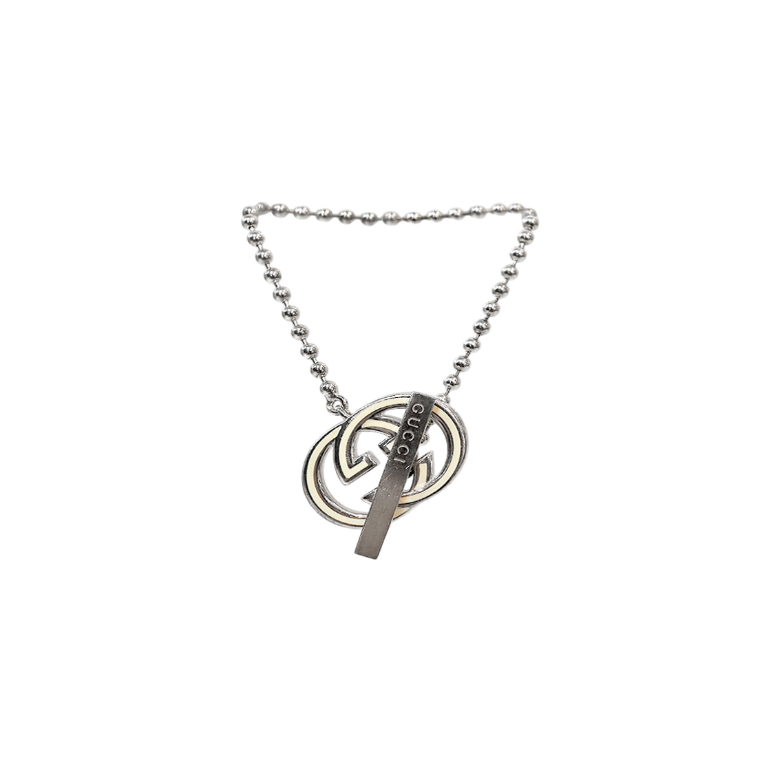 ITFWOHEQSRPR Gucci Interlocking G Silver Bracelet A-B64418