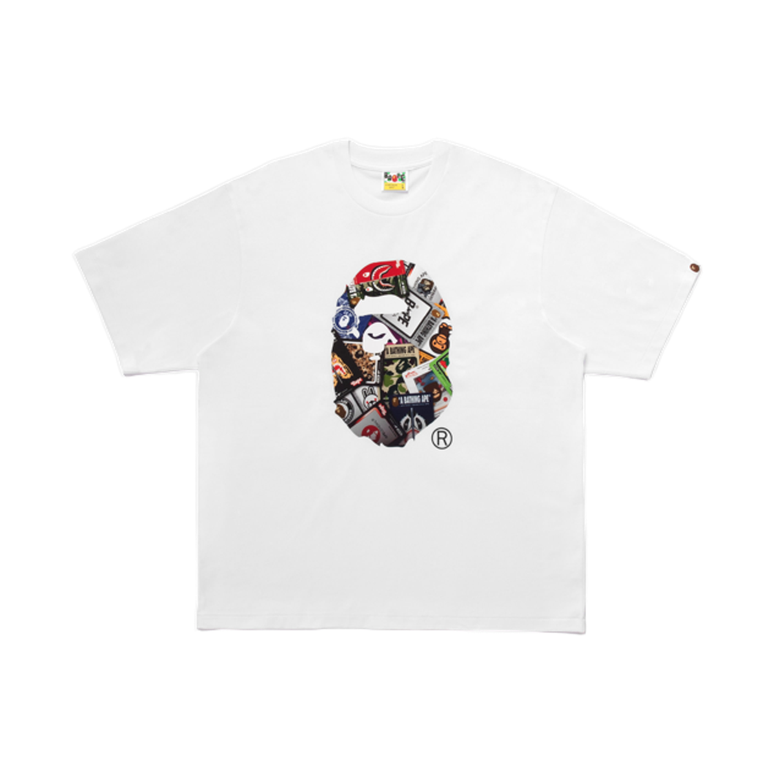 - BAPE Collectible Card Ape Head T-Shirt White