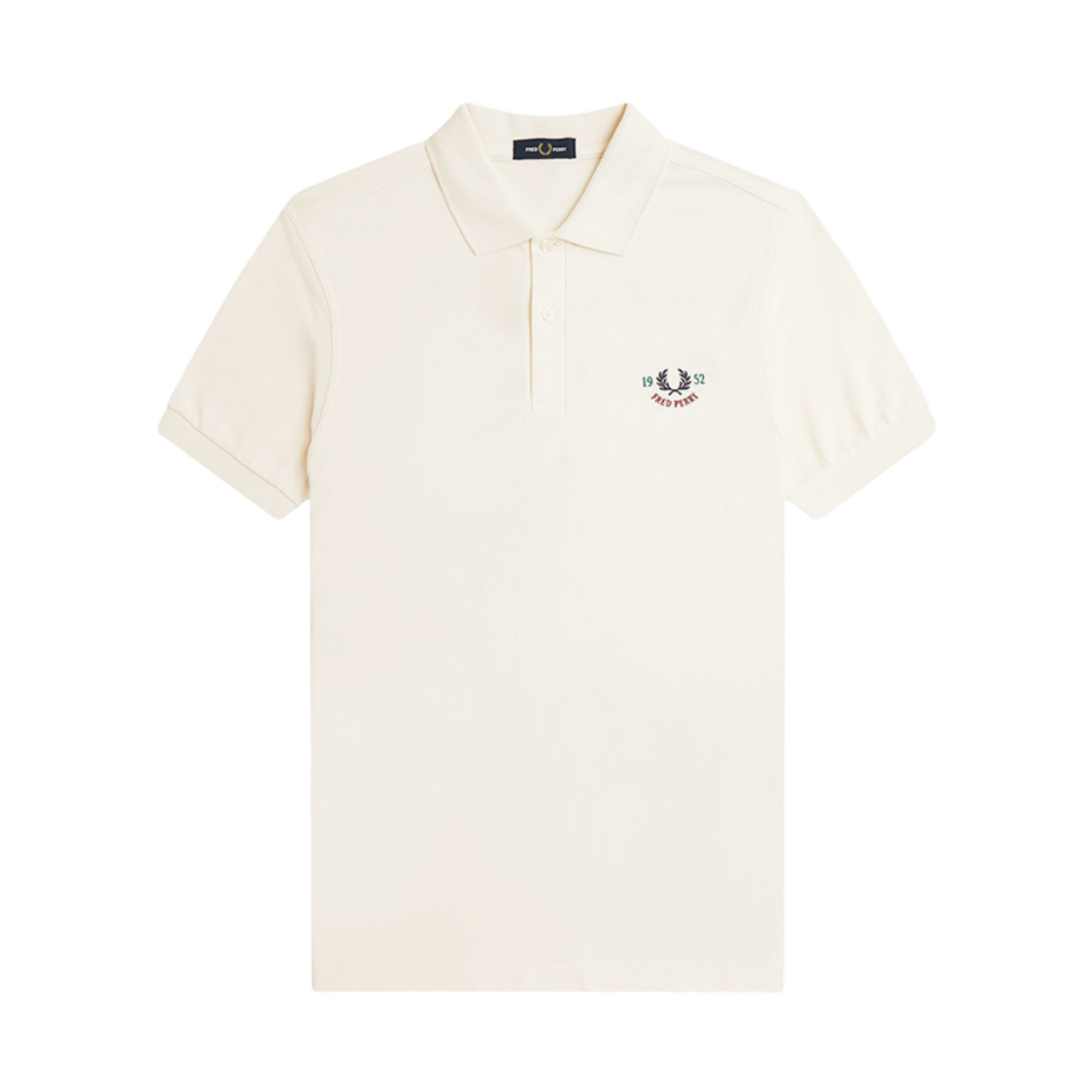 AFPM2519834-560 Fred Perry Clubhouse Embroidered Polo Shirt Ecru