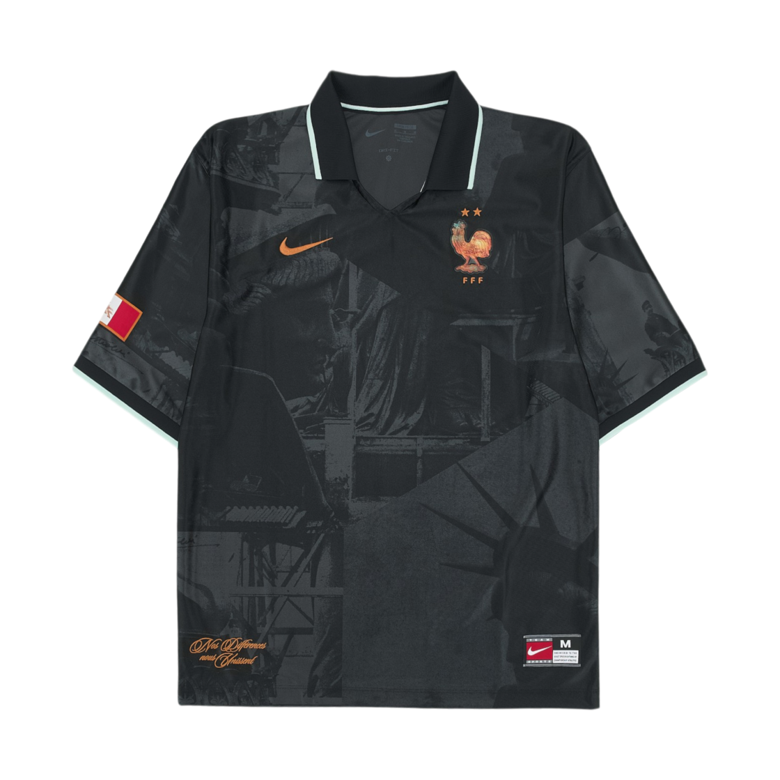 나이키 FFF 에너지 드라이핏 숏슬리브 사커 탑 앤트러사이트 이글루 (IH1867-060) (논 마킹 버전)(Nike FFF Energy Dri-Fit Short Sleeve Soccer Top Anthracite Igloo (IH1867-060) (Non Marking Ver.))