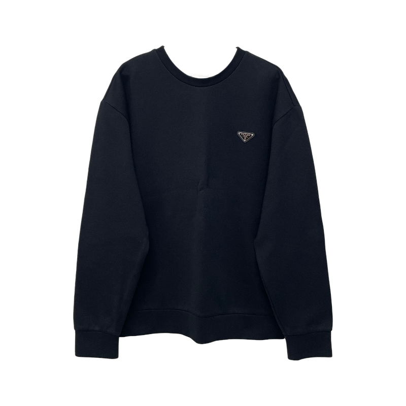IT6GLWQI396B Prada Triangle Logo Technical Cotton Sweatshirt
