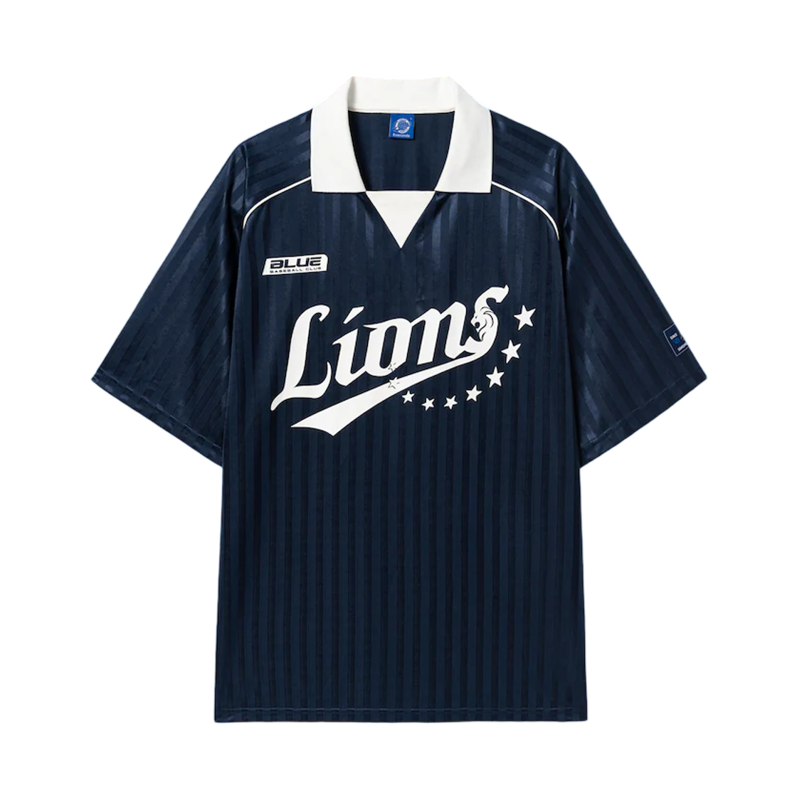 삼성 라이온즈 x 에잇세컨즈 스포티 칼라넥 반소매 티셔츠 네이비(Samsung Lions x 8seconds Sporty Collar Short Sleeve T-Shirt Navy)