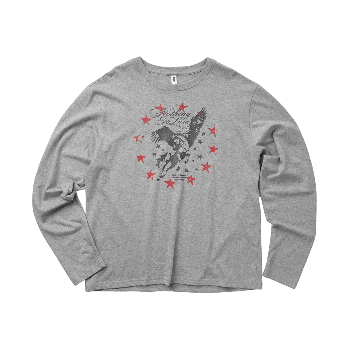 노디 보이드 러너 롱슬리브 멜란지 그레이(NODI Void Runner Long sleeve melange gray) - 1