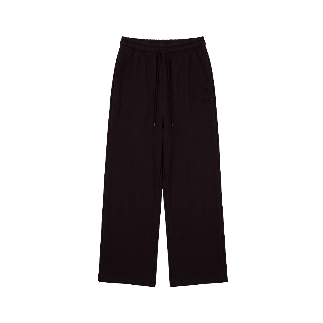 RS26FSP101BRW Rosefrantz Rose Embroidery Standard Sweatpants [Brown]