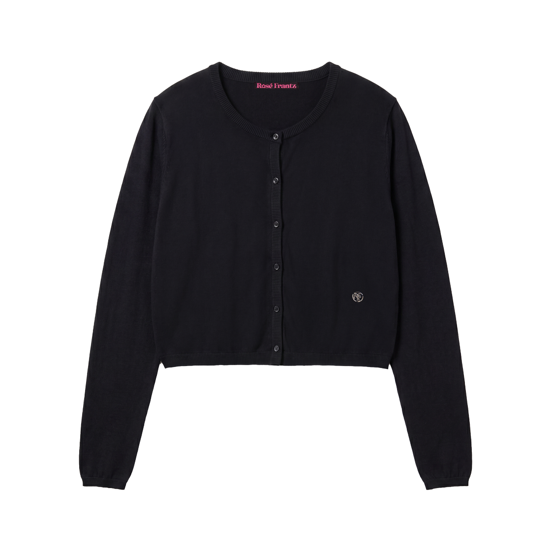 RS26FCD105BLK Rosefrantz Basic Round Cardigan [Black]