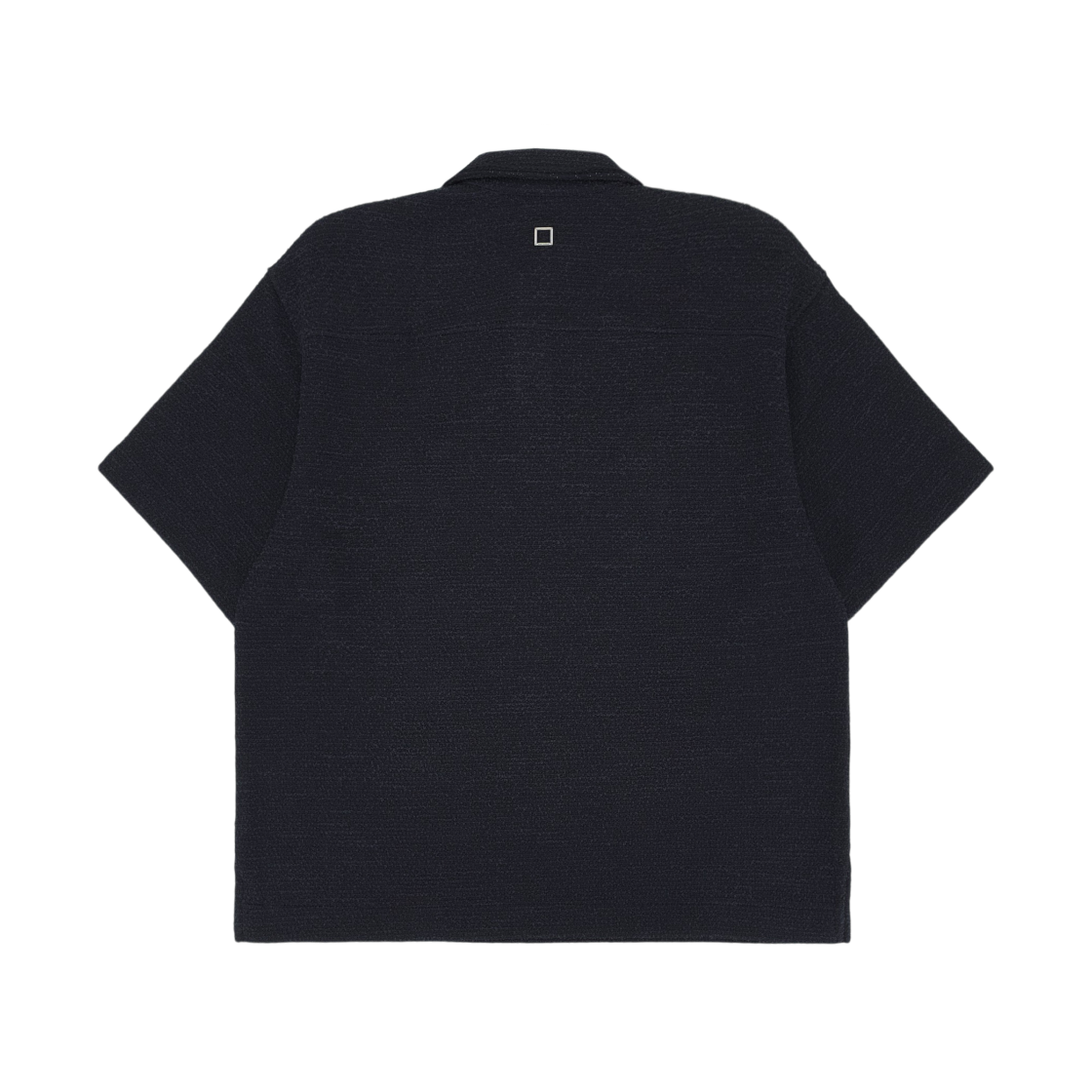 우영미 트위드 폴로 티셔츠 네이비 - 25FW(Wooyoungmi Tweed Polo T-Shirt Navy - 25FW) - 2