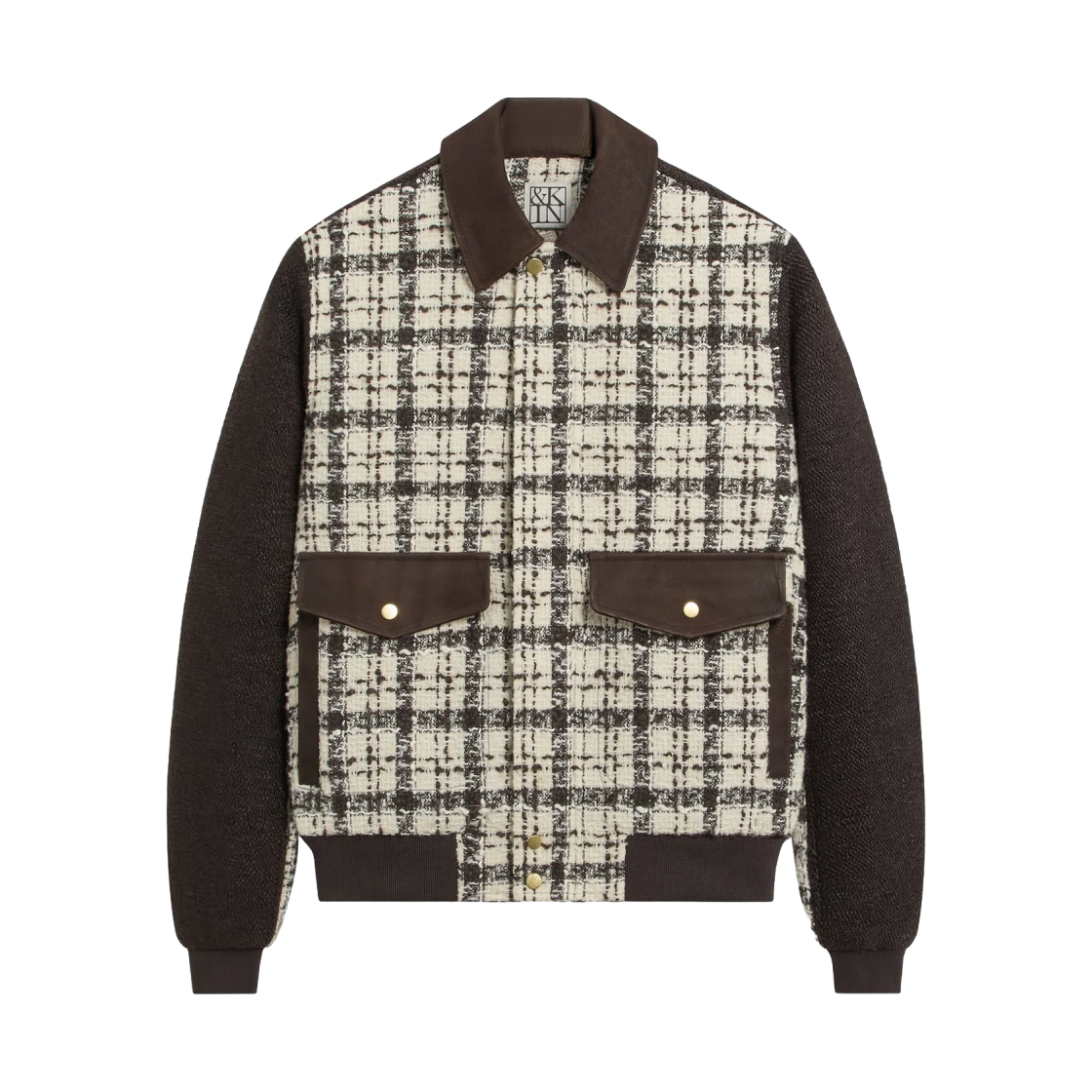 키스 & 킨 믹스드 트위드 호손 플라이트 자켓 샌드리프트(Kith & Kin Mixed Tweed Hawthorne Flight Jacket Sandrift)