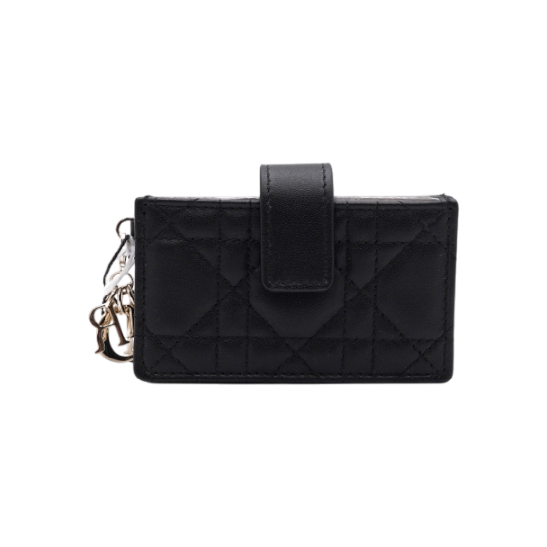 ITL8MPAG4G6N Dior S00740NMJ Black Lambskin Cannage Lady Dior Accordion Small Wallet