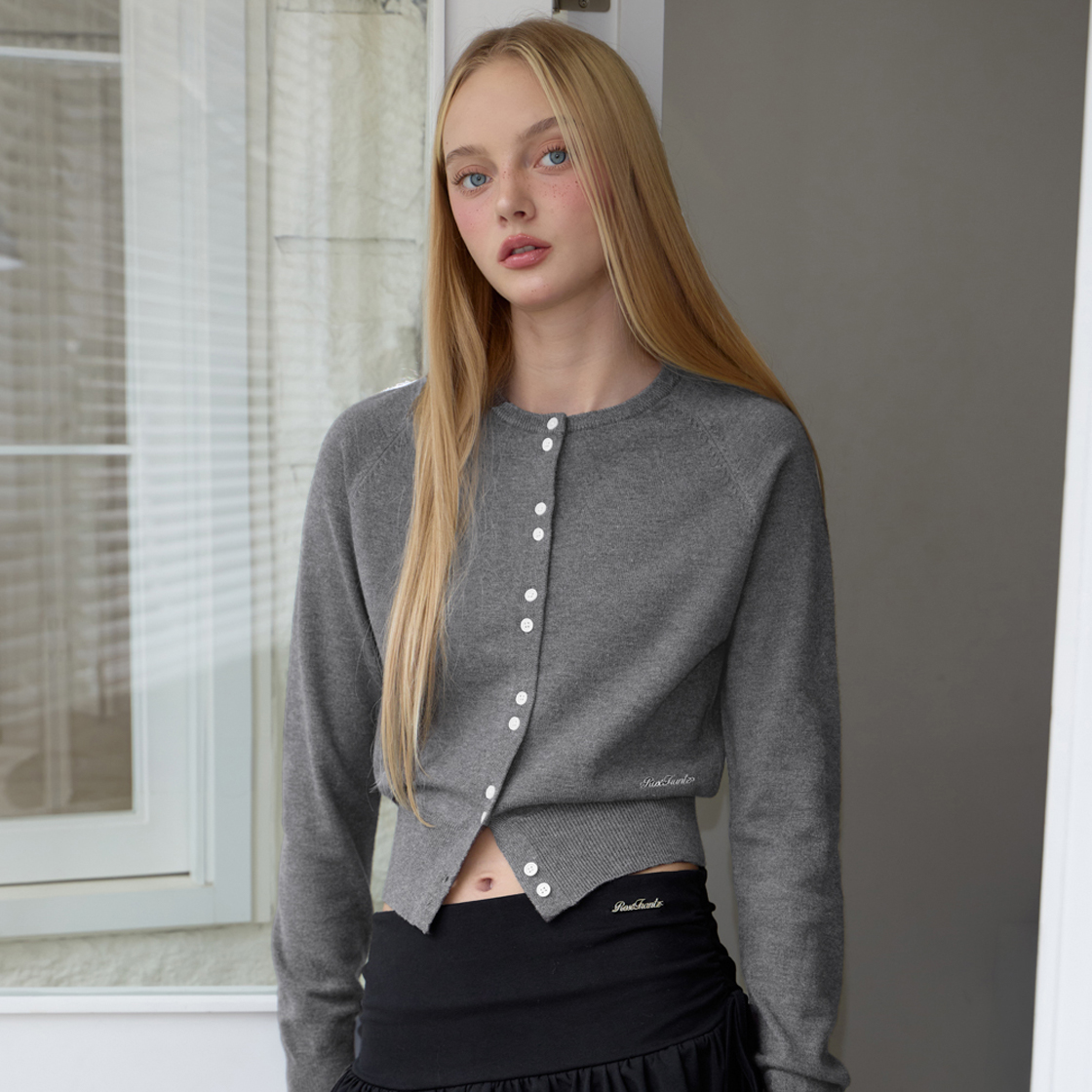 로제프란츠 더블 버튼 가디건 [차콜](Rosefrantz Double Button Cardigan [Charcoal]) - 6