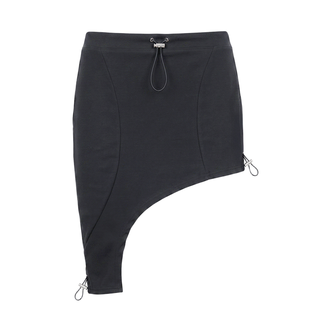 분트 드로스트링 셔링 엣지 미니 스커트 차콜(VOONT Drawstring Shirring Edge Mini Skirt (CHARCOAL))