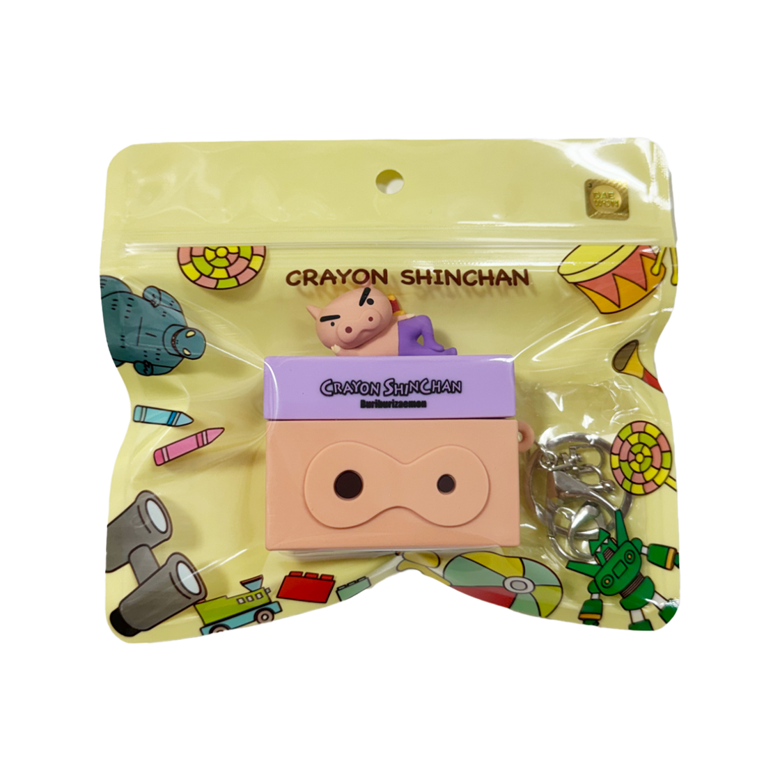 8809735866552 Animore Crayon Shinchan Silicone Keyring Airpod Pro3Gen Buri Buri Daemawang