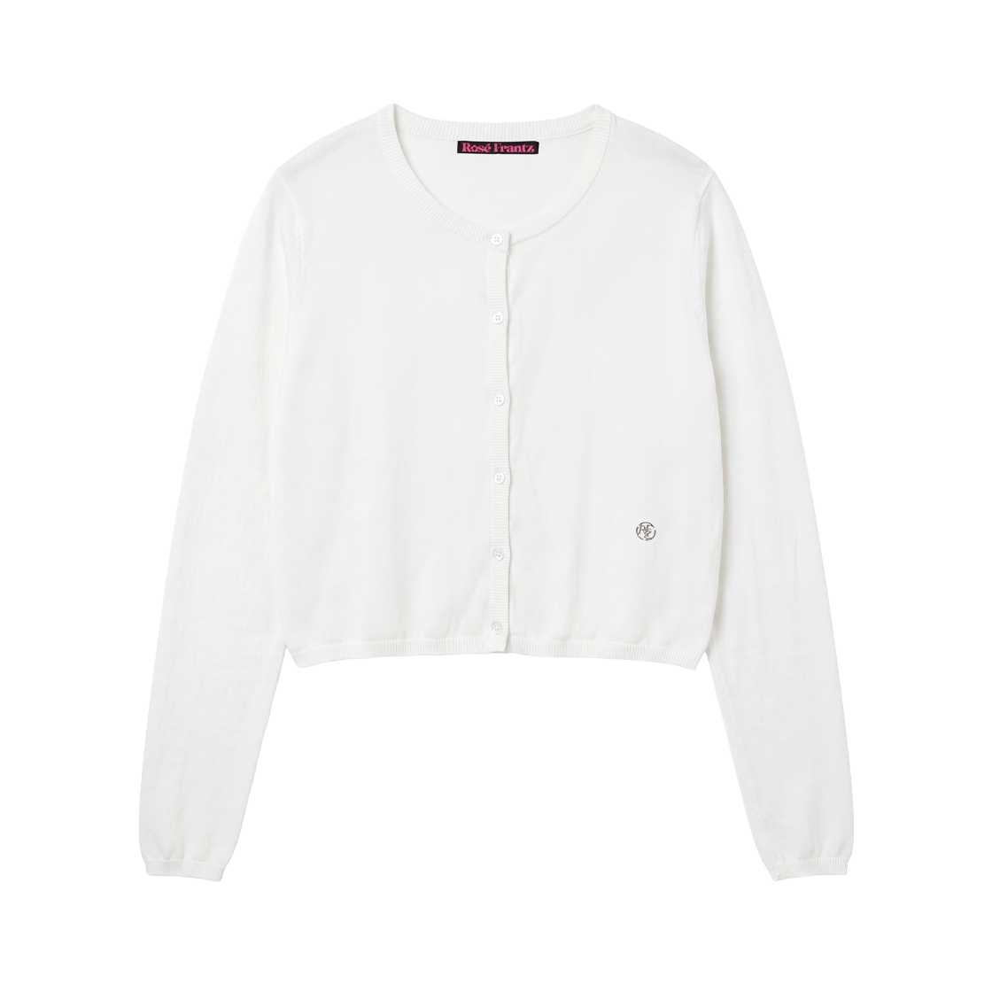 로제프란츠 베이직 라운드 가디건 [아이보리](Rosefrantz Basic Round Cardigan [Ivory])