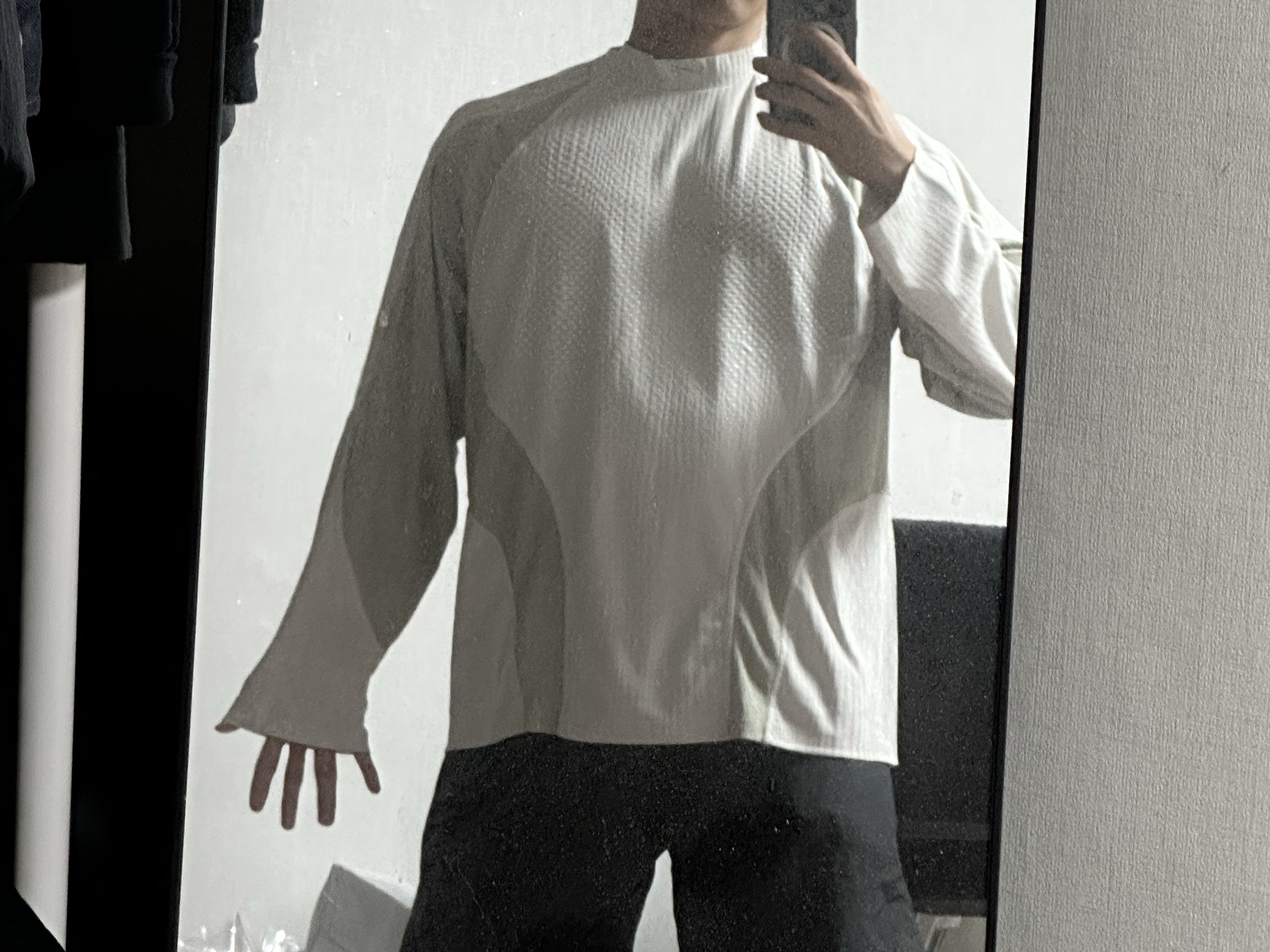 Nike Tech Dri-Fit ADV Jersey Light Bone Spruce Fog - Asia 착용 스타일