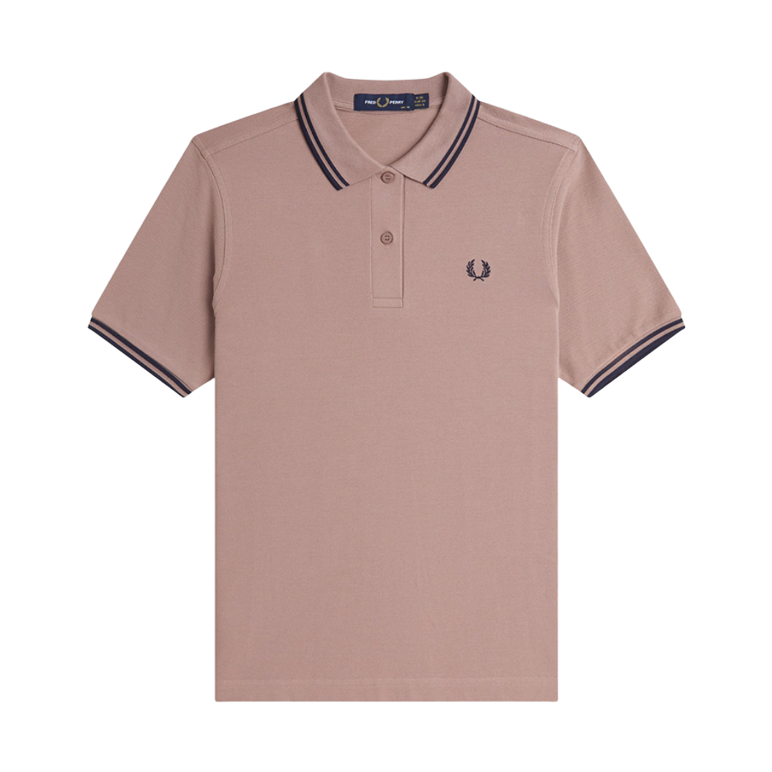 AFPF2513600-Y74 Fred Perry Womens Twin Tipped Fred Perry Shirt Dark Pink/Navy