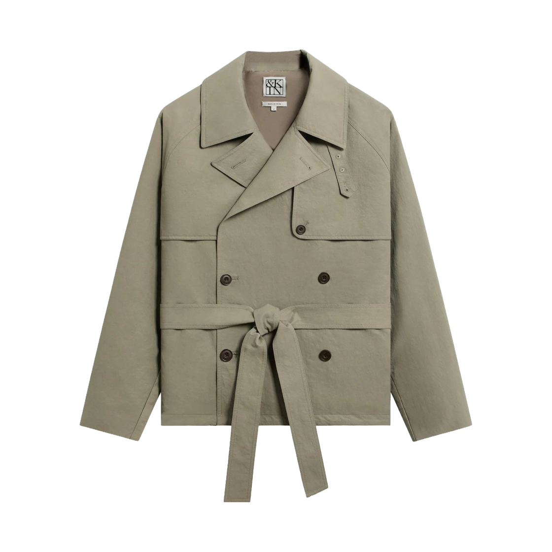 키스 & 킨 워시드 트윌 니콜라이 크롭 트렌치 씬(Kith & Kin Washed Twill Nikolai Cropped Trench Scene) - 1