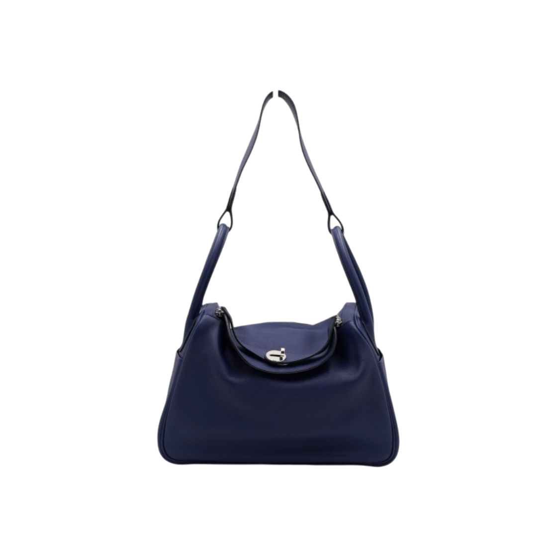 IT3DSISVK6VI Hermes Lindy 30 Navy Swift Tote Bag