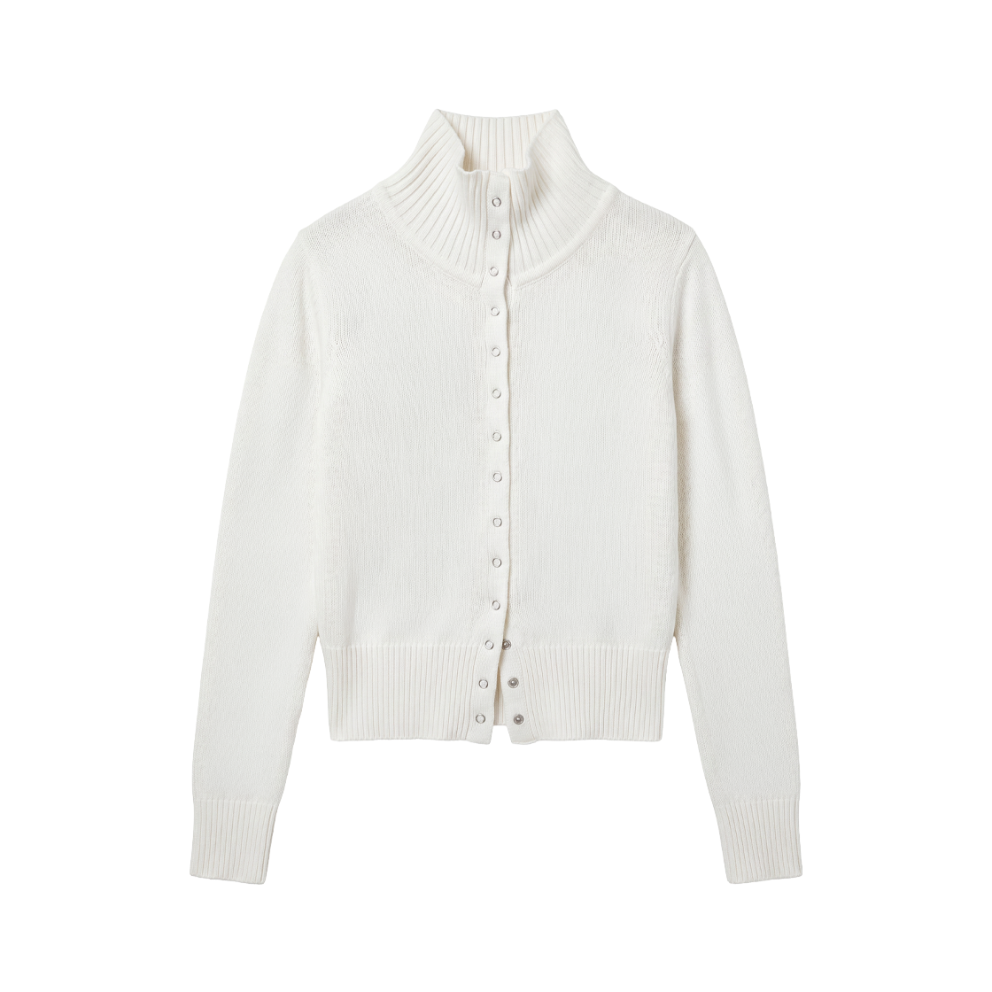 RS26FCD101IVR Rosefrantz High Neck Eyelet Cardigan [Ivory]