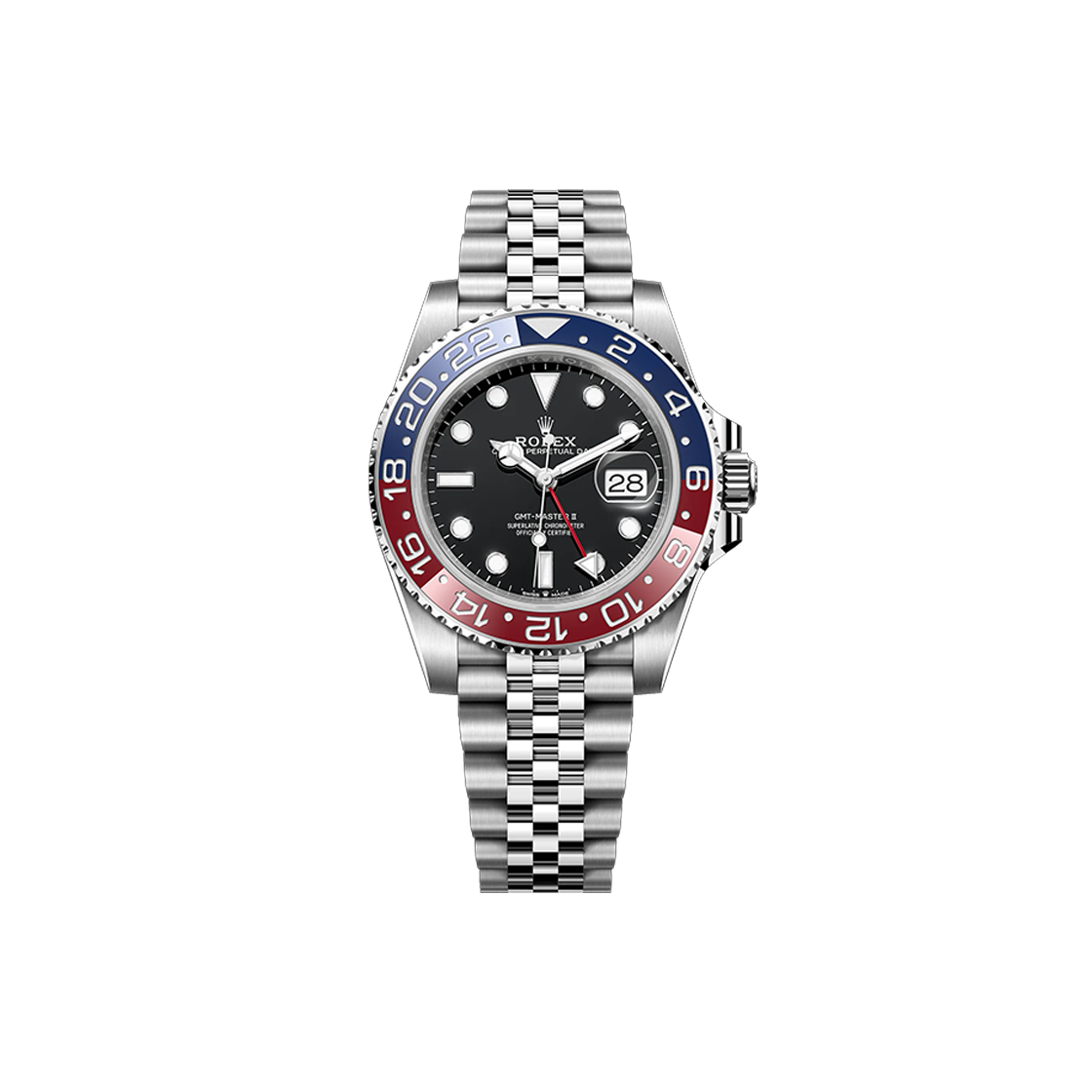ITH57MIU6W5W Rolex GMT-Master II 126710BLRO Black Dial Dot Jubilee Bracelet No. 8213