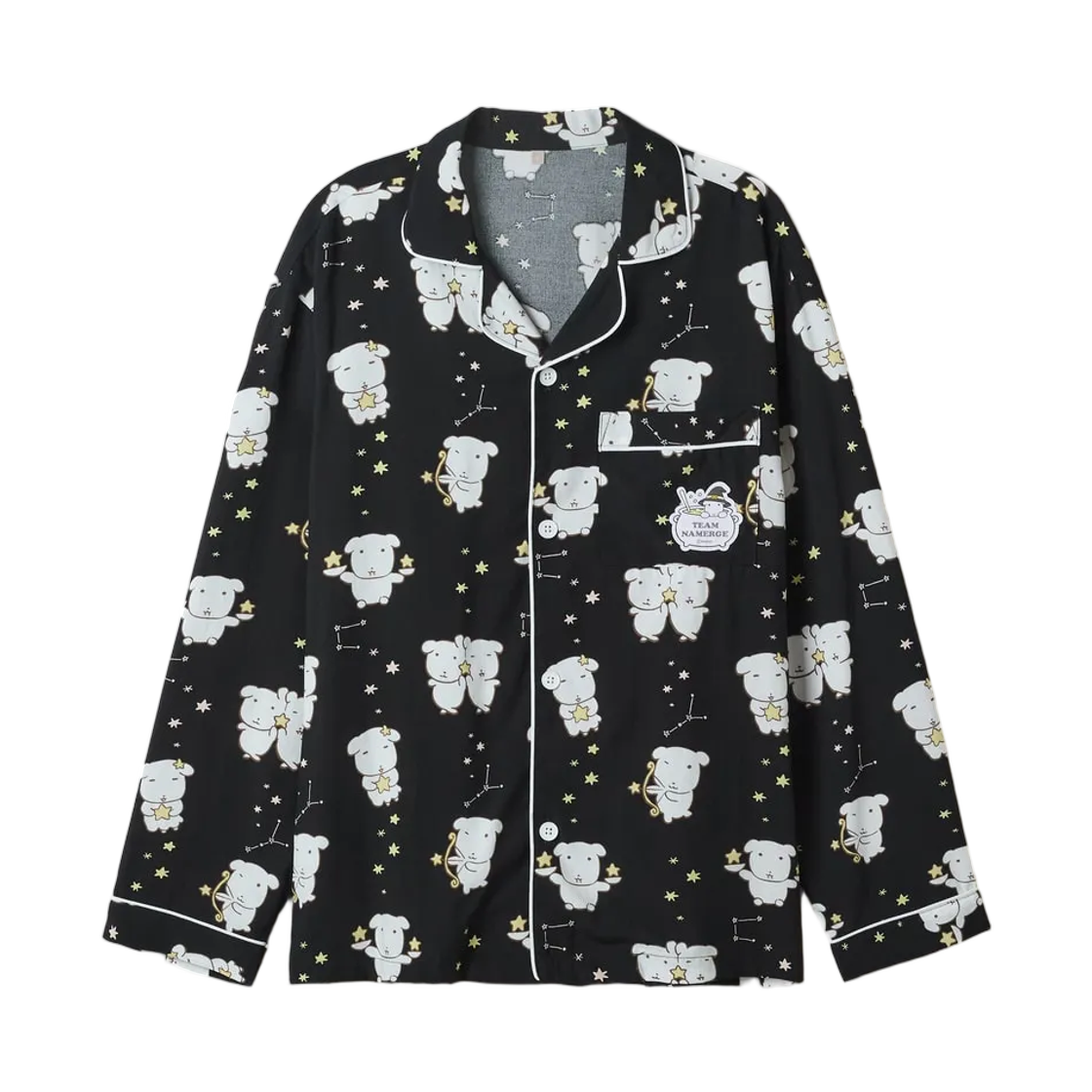 스파오 x 가나디 긴팔 파자마 블랙(Spao x Ganadi Long Sleeve Pajama Black) - 2
