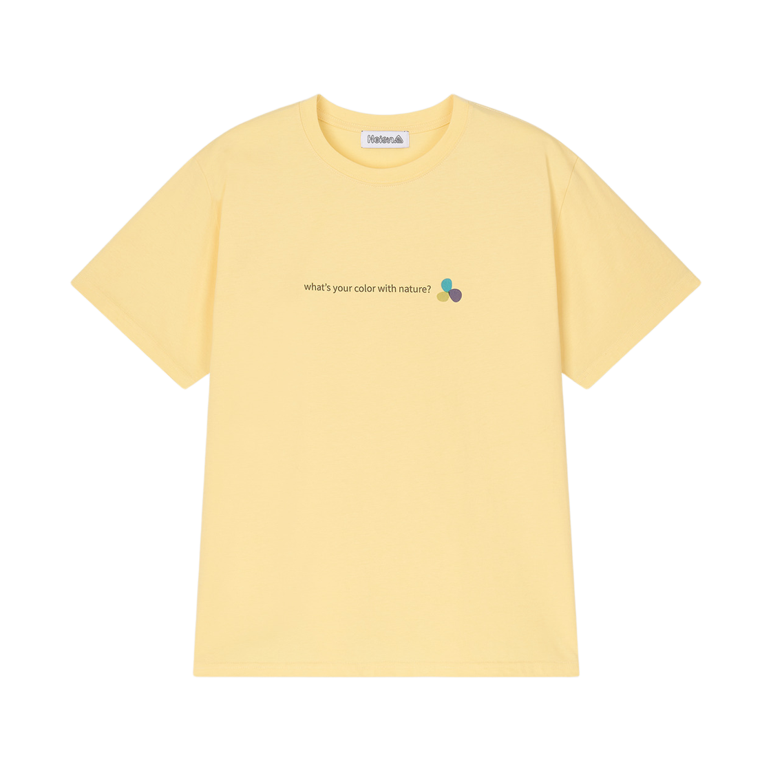 HIS26HSS002TCUS Heisan Slogan T-shirt oversized fit - Custurd