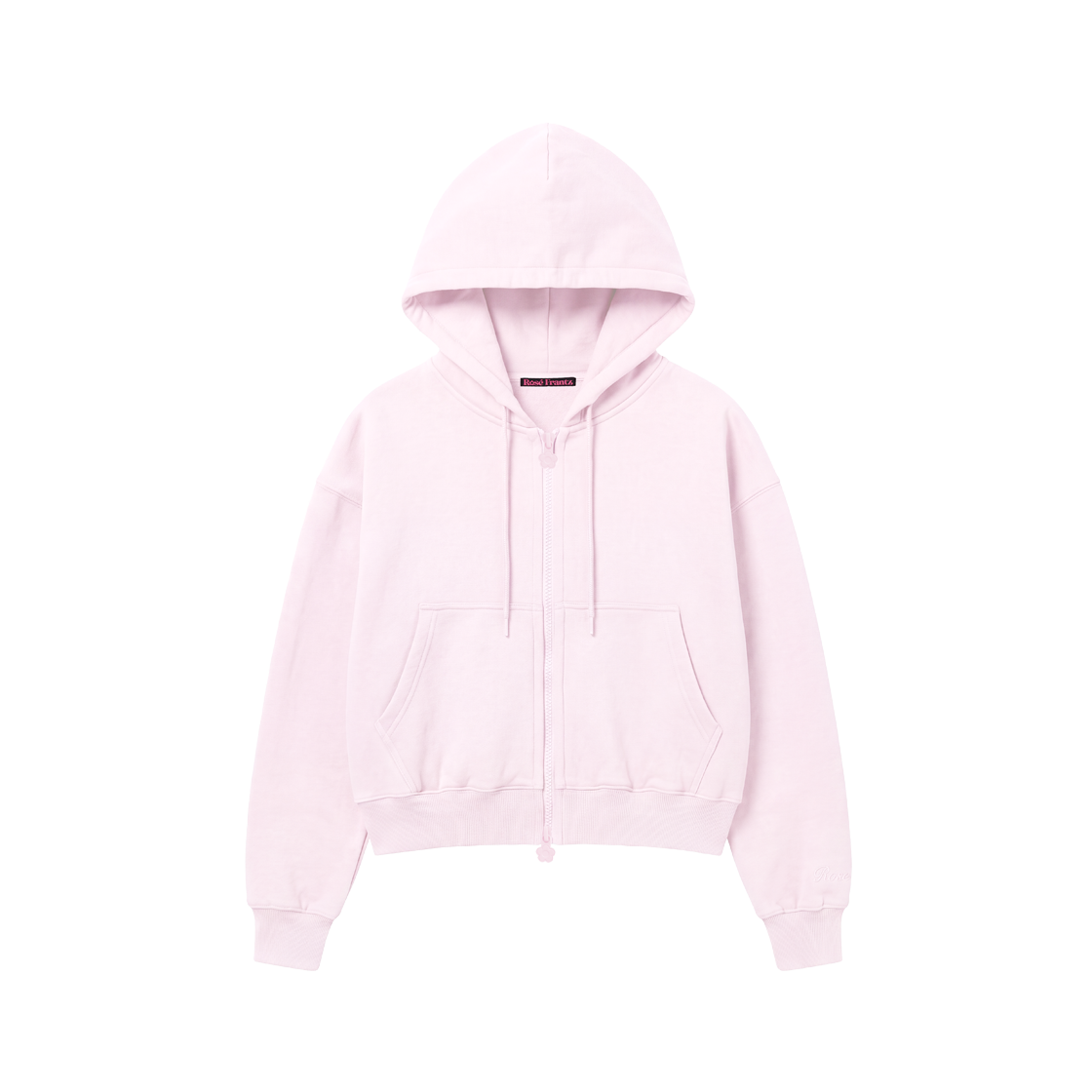 로제프란츠 로즈 자수 후드 집업 [핑크](Rosefrantz Rose Embroidery Hood Zip-up [Pink])